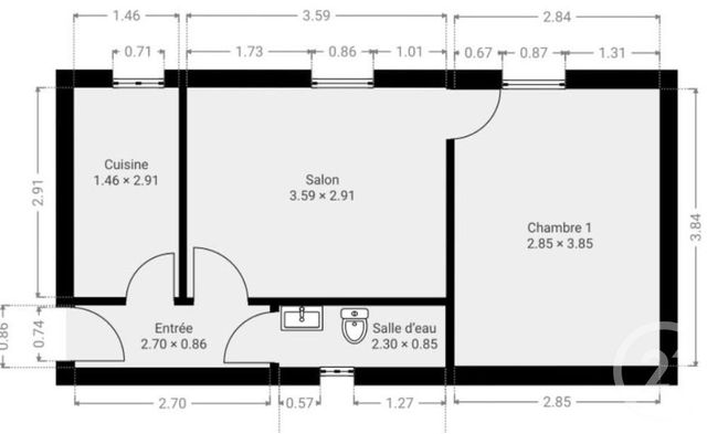 Appartement F2 à vendre - 2 pièces - 30.0 m2 - FONTENAY SOUS BOIS - 94 - ILE-DE-FRANCE - Century 21 Dalayrac
