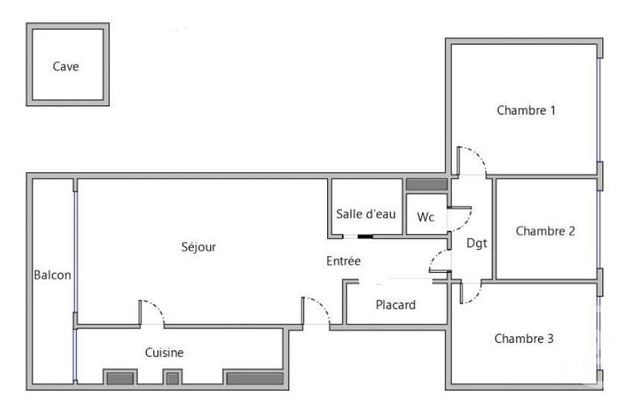 Appartement à vendre - 4 pièces - 75.43 m2 - FONTENAY SOUS BOIS - 94 - ILE-DE-FRANCE - Century 21 Dalayrac